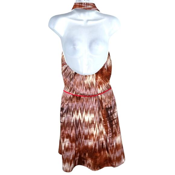 Elizabeth and James Molly Printed Open Back Sleeveless Halter Dress 8 NWOT - Picture 5 of 15